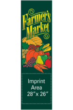 Basket In Farmers Market Street Banner 12402