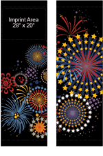 Digital Tech Fireworks Street Banner Set 12931