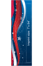 July 4th Star Streamers Street Banner 12932