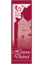 Historic Town District Street Banner 13119_30x94