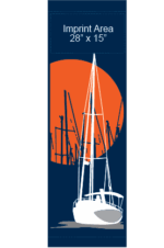 Sailing In Harbor Sun Street Banner 14201