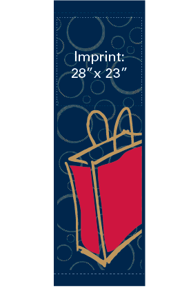 Modern Red Shopping Bag Street Banner 14209