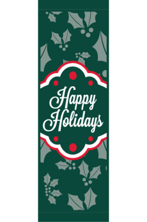 Happy Green Holly Street Banner 14217
