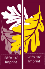 Modern Oak Leaves Street Banner Set 14224
