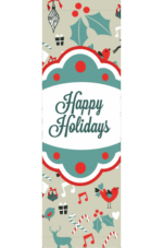 Happy Holly Song Street Banner 14940