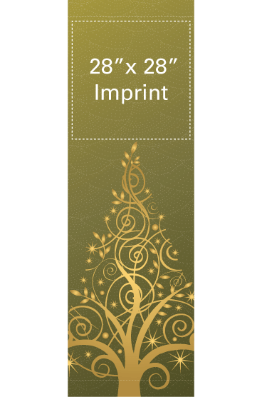 Gold Elegance Tree Street Banner 14942