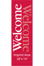 Welcome In Red Street Banner 15101