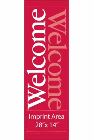 Welcome In Red Street Banner 15101
