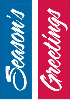 Large Season's Greetings Street Banner Set 15118