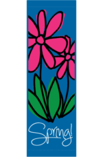 Bright Spring Daisy Street Banner 15304