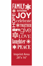 Red Holiday Collage Street Banner 16118