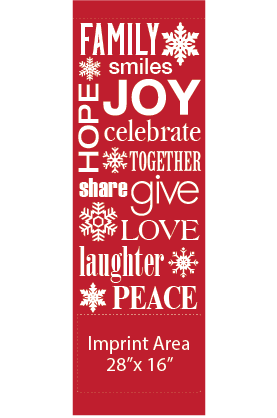 Red Holiday Collage Street Banner 16118