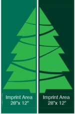 Modern Evergreen Tree Street Banner Set 16119