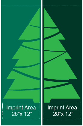 Modern Evergreen Tree Street Banner Set 16119