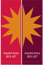 Double Starburst Street Banner Set 16122