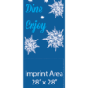 Snowflake Shop Dine Enjoy Street Banner 16223