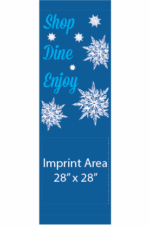 Snowflake Shop Dine Enjoy Street Banner 16223