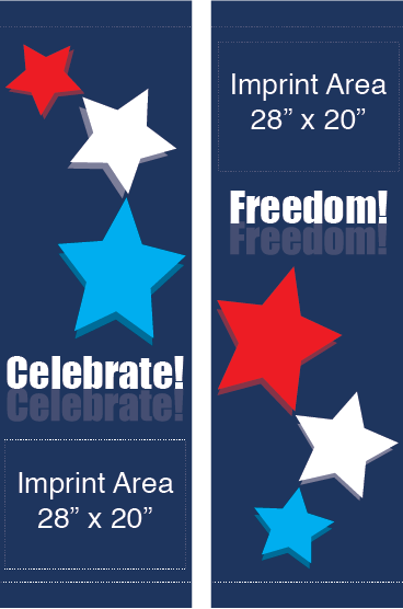 Celebrate Freedom Stars Street Banner Set 16302