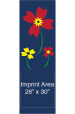 Floral Pinwheel Trio Street Banner
