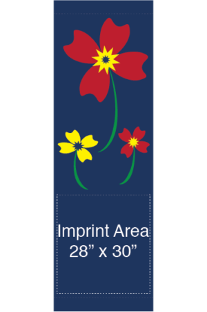 Floral Pinwheel Trio Street Banner