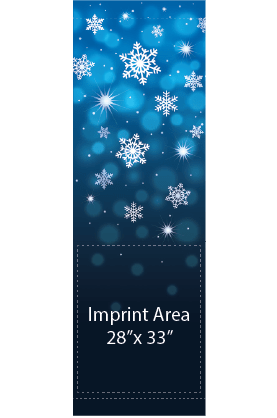 Snowflake & Stars Serene Street Banner 16940