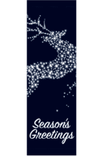 Deer In Midnight Flight Street Banner 17110
