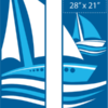 Sailing Away Street Banner Set 17203