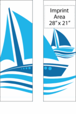 Sailing Away White Street Banner Set 17933