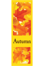 Golden Autumn Foliage Street Banner 17942