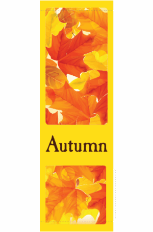 Golden Autumn Foliage Street Banner 17942