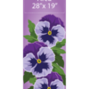 Purple Pansies Street Banner 18902