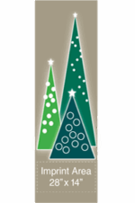 Holiday Wonder Tree Trio Street Banner 19941