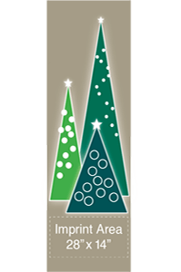 Holiday Wonder Tree Trio Street Banner 19941