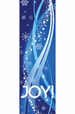 Blue Joy Streamers Street Banner 20917