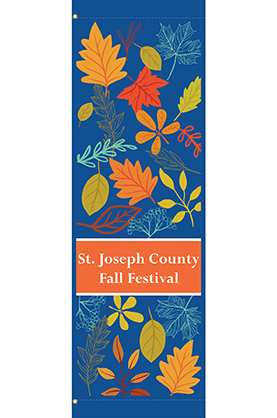 Falling Leaves Festival Street Banner 21820