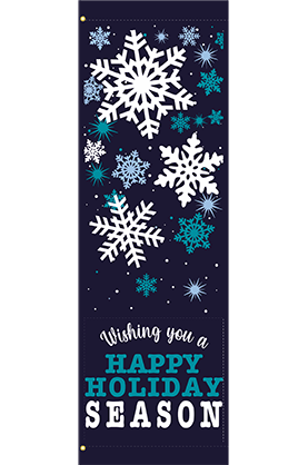 Snowflake Serenade Street Banner