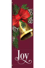 Joy Bell With Bow Street Banner 21824