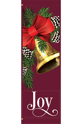 Joy Bell With Bow Street Banner 21824