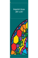 Bright Stained Glass Street Banner