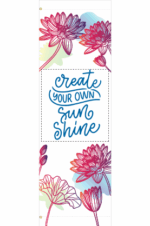 Floral Spring Sketch Street Banner
