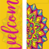Welcome Geometric Spring Street Banner