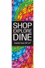 Swirling Mosaic Colors Street Banner