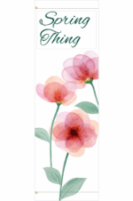 Creative Displays Blush Pink Watercolors Street Banner
