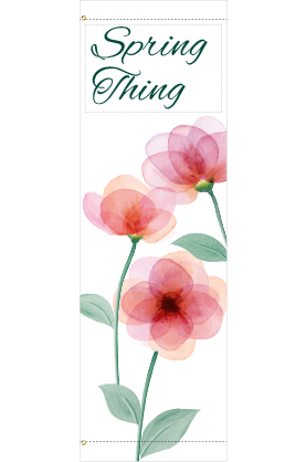 Creative Displays Blush Pink Watercolors Street Banner