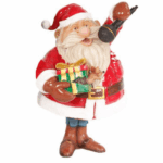 4' Santa Star Fiberglass Holiday Display