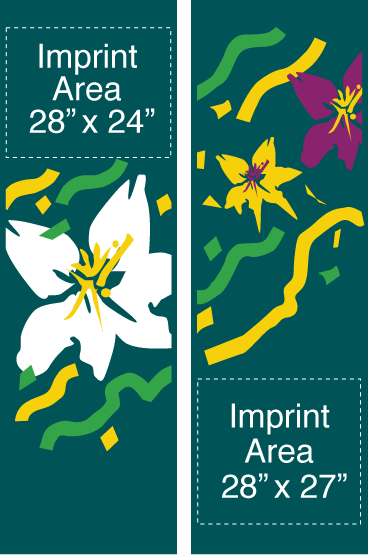 Creative Displays Bright Double Spring Street Banner Set