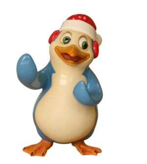 3' Bob the Penguin Building Fiberglass Holiday Display