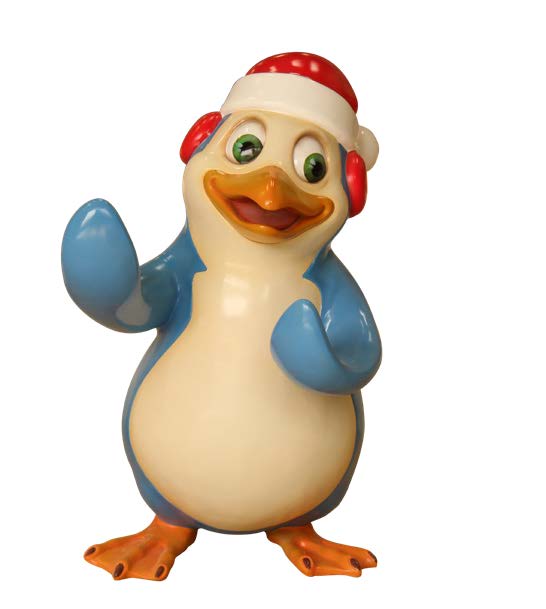 3' Bob the Penguin Building Fiberglass Holiday Display