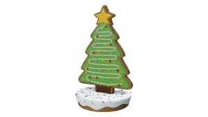 6.5' Christmas Tree Gingerbread Fiberglass Display