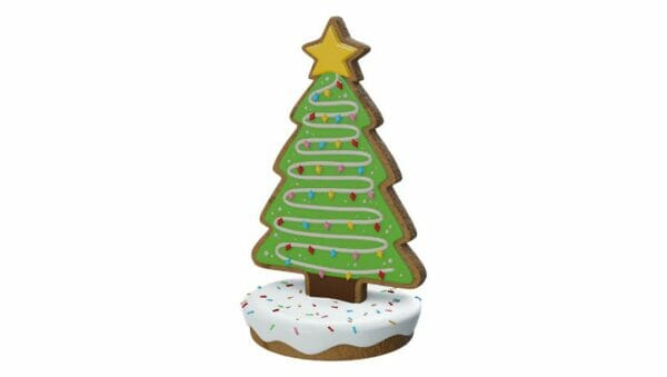 6.5' Christmas Tree Gingerbread Fiberglass Display